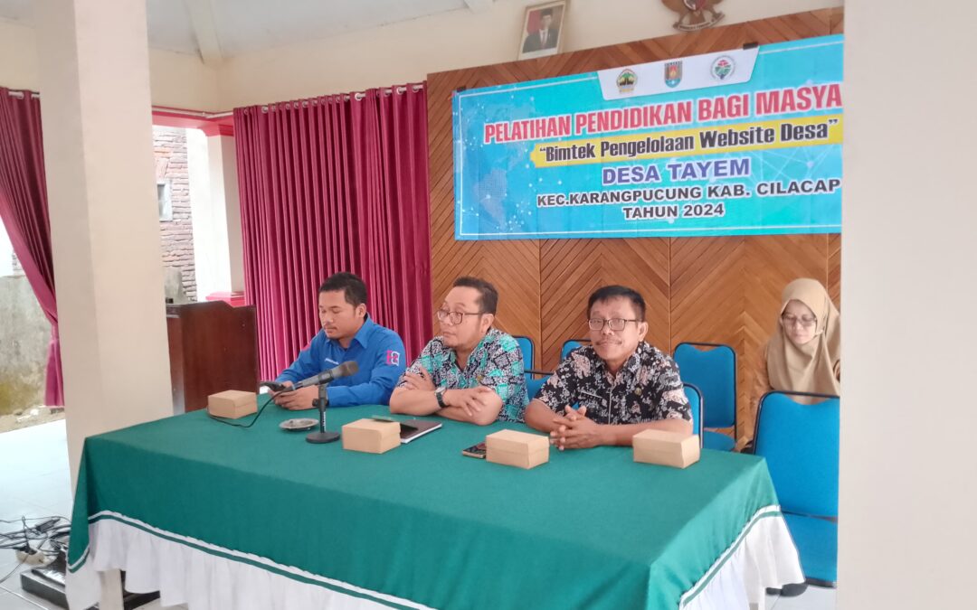 Puskomedia Gelar Bimtek Peningkatan Kapasitas Perangkat Desa dan Kader Digital di Desa Tayem