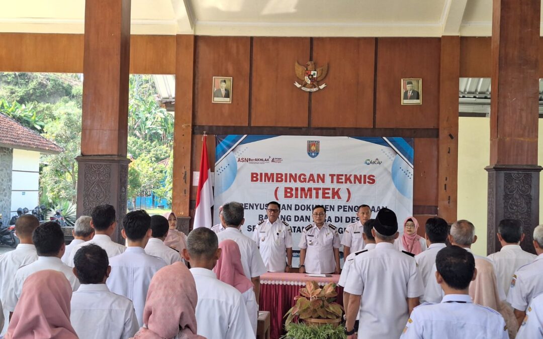 Tingkatkan Kapasitas Aparat Pemerintah Desa dalam Pengadaan Barang dan Jasa, Desa di wilayah Kecamatan Karangpucung Gelar Bimtek.