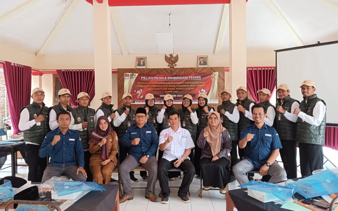 Panitia Pemungutan Suara (PPS) Desa Tayem adakan pelantikan dan Bimtek Pantarlih Pilkada Tahun 2024